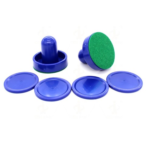 Air hockey pusher and - air, pucks
