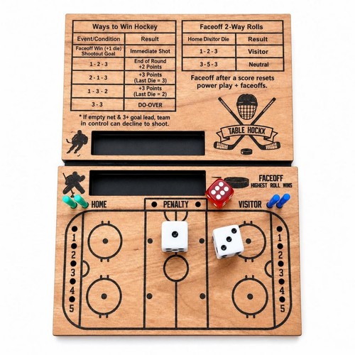 Hockey dice game compact - hockey,