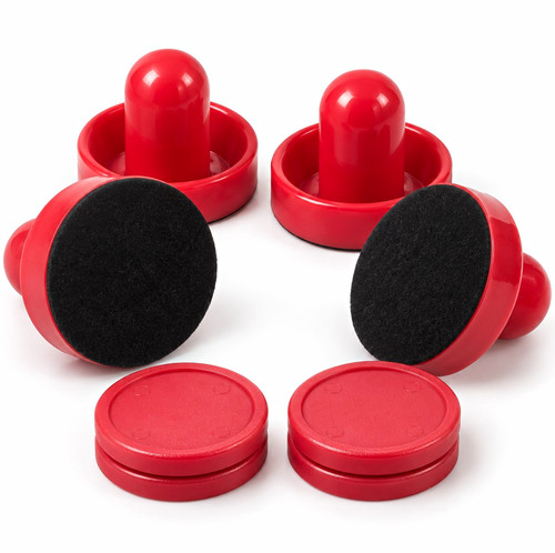 Red air hockey pushers - air, 75mm