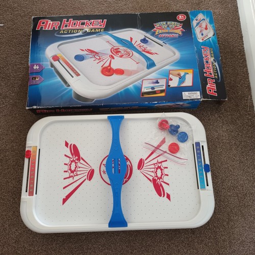 Air hockey table top - hockey, action
